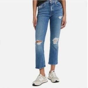 Mother Denim Insider Ankle Jeans in Bloom and Doom - size 26